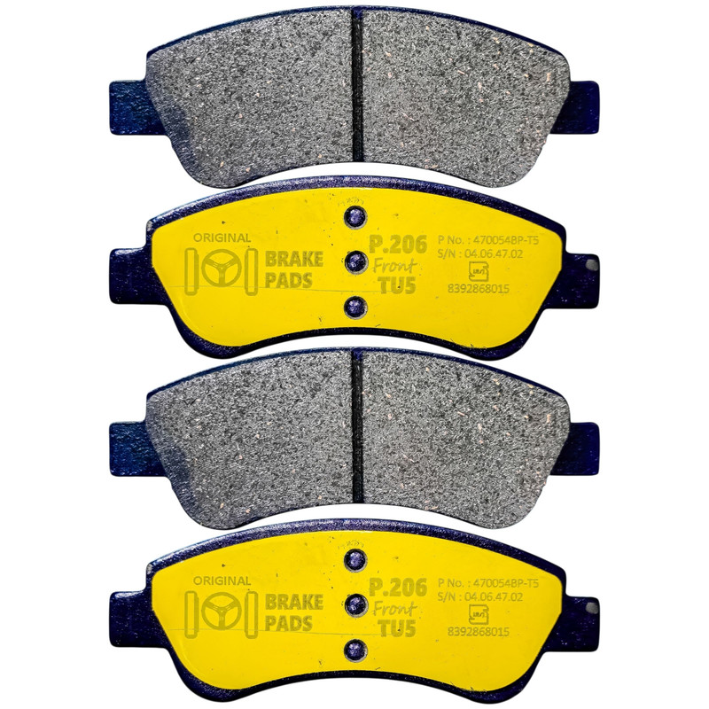 لنت ترمز جلو پژو 206 تیپ 5 و 207 برند لاهیجان